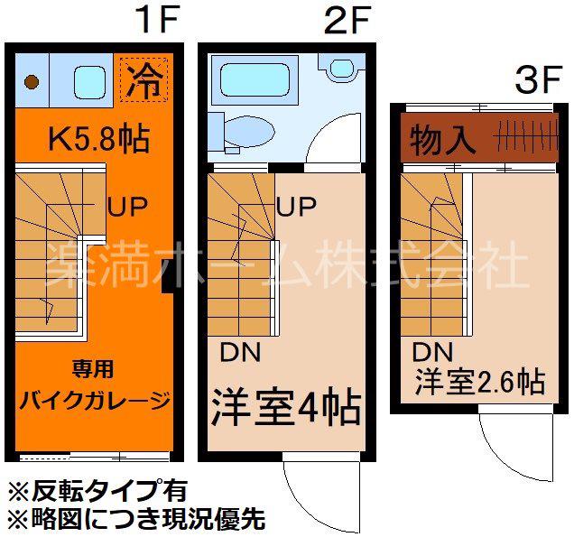 GARNET RESIDENCE 東寺(2DK/1階)の間取り写真