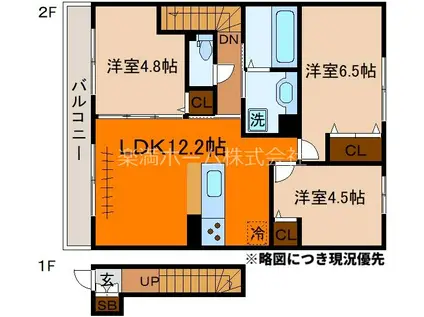 レジーナフォレスタ(3LDK/2階)の間取り写真