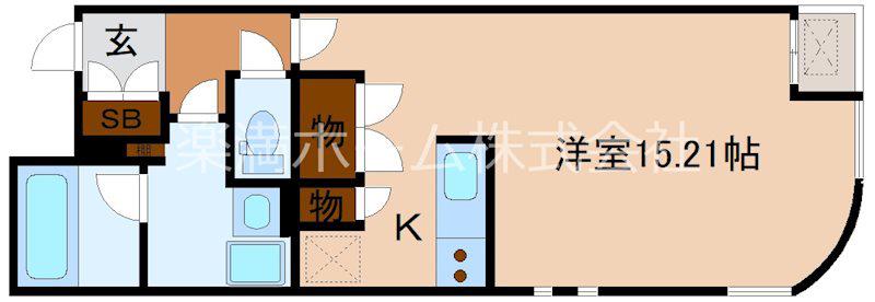 東海道本線 西大路駅 徒歩4分 3階建 築21年(ワンルーム/3階)の間取り写真