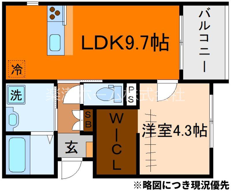 FORESTMAISON堀川御池(1LDK/3階)の間取り写真