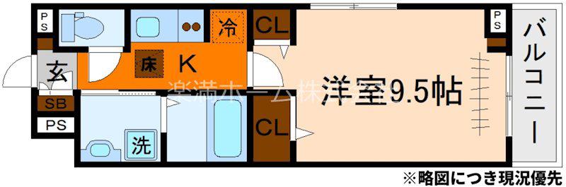 たばさはうすII(1K/1階)の間取り写真