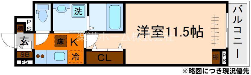 たばさはうすII(1K/1階)の間取り写真
