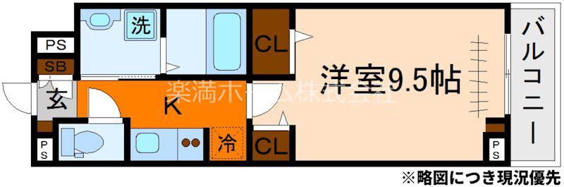 たばさはうすII(1K/2階)の間取り写真