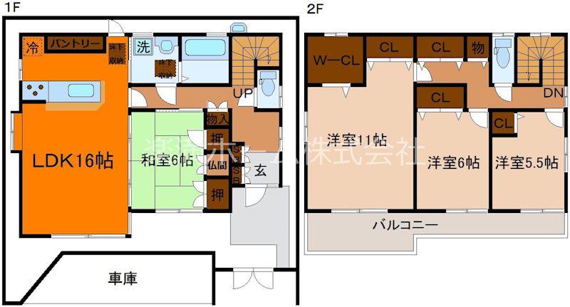 京都市烏丸線 北山駅(京都) 徒歩21分 2階建 築30年(4LDK)の間取り写真