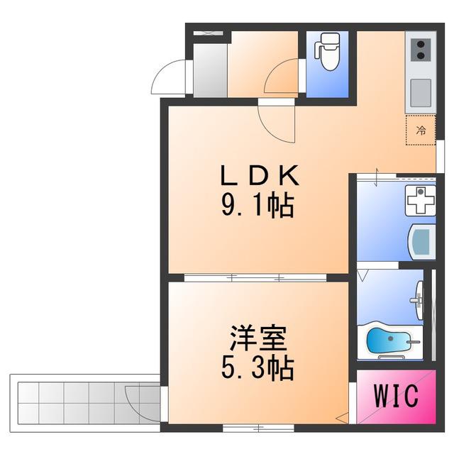 フジパレス春木駅北Ⅰ番館(1LDK/3階)の間取り写真