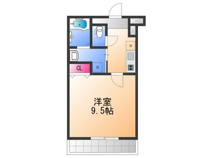 フジパレス堺鳳駅北Ⅱ番館(1K/1階)の間取り写真