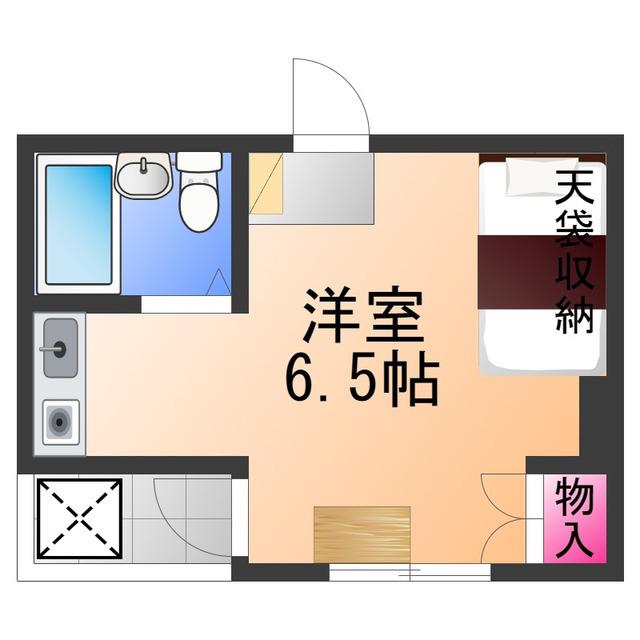 新川第5マンション(ワンルーム/4階)の間取り写真