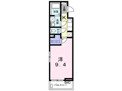グラン クラス(1K/3階)の間取り写真