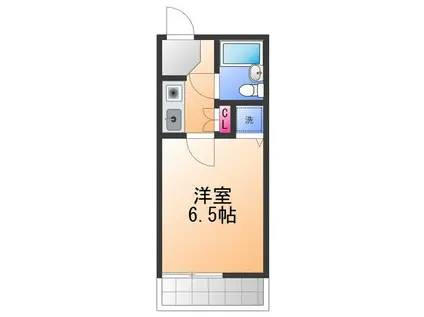 シャルマンフジ久米田参番館(1K/2階)の間取り写真