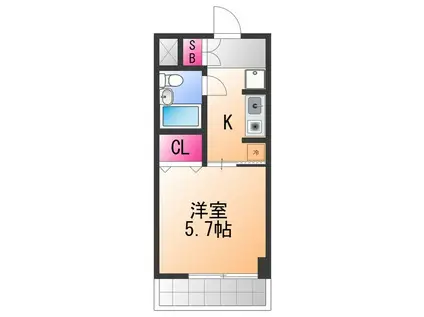 T.B.Kビル(1K/5階)の間取り写真