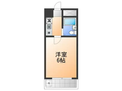 オンディーヌ(1K/2階)の間取り写真