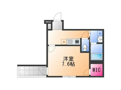 フジパレス堺諏訪森サウス(1K/2階)の間取り写真