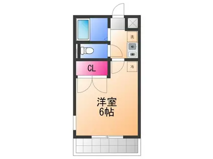 MHOUSE(1K/1階)の間取り写真