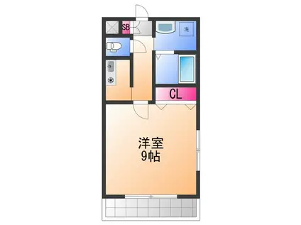 VIRAGE(1K/2階)の間取り写真