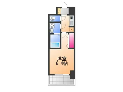 S-RESIDENCE堺ALTKLAS(1K/8階)の間取り写真