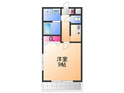 VIRAGE(1K/1階)の間取り写真