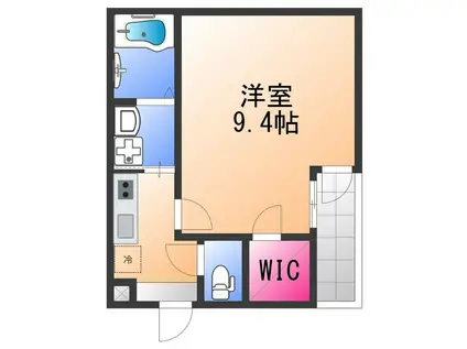 フジパレス鳳中町 1番館(1K/2階)の間取り写真
