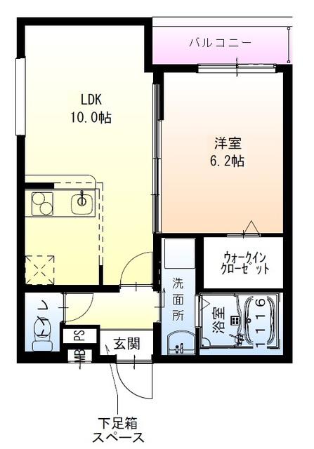 フジパレス泉大津Ⅲ番館(1LDK/1階)の間取り写真