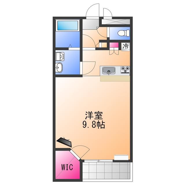 レオパレスおのさと(1K/2階)の間取り写真