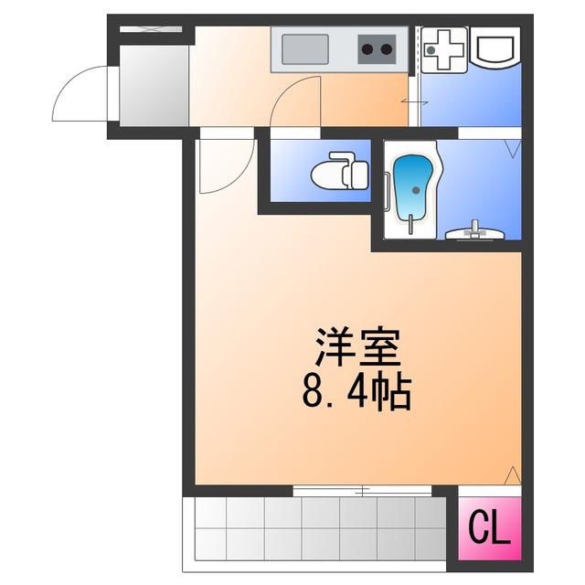 フジパレス和泉府中Ⅱ番館(1K/1階)の間取り写真