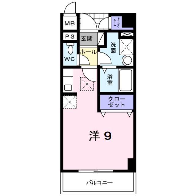 ベルフォーレ(ワンルーム/3階)の間取り写真