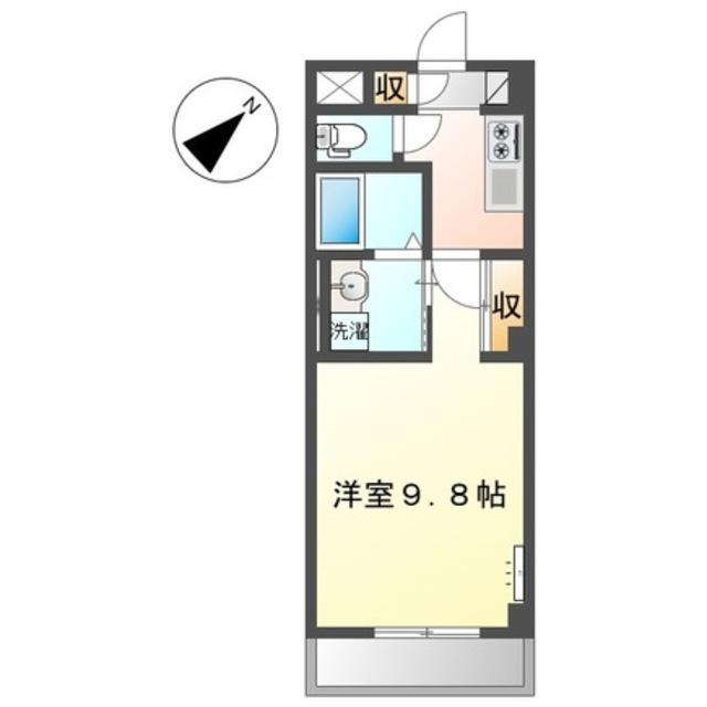 エクセレンス(1K/2階)の間取り写真