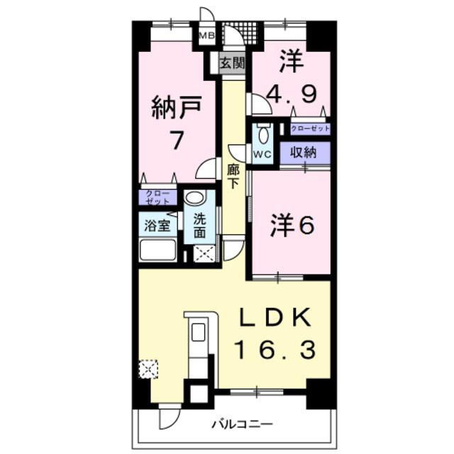 セントレジデンス(3LDK/8階)の間取り写真