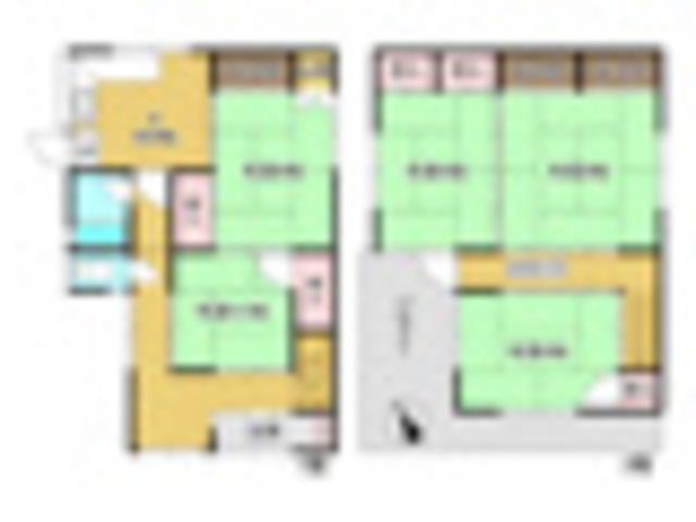 南海電鉄南海本線 春木駅 徒歩17分 2階建 築51年(5K)の間取り写真