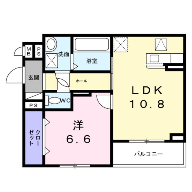 ルヴァンソレイユ(1LDK/3階)の間取り写真