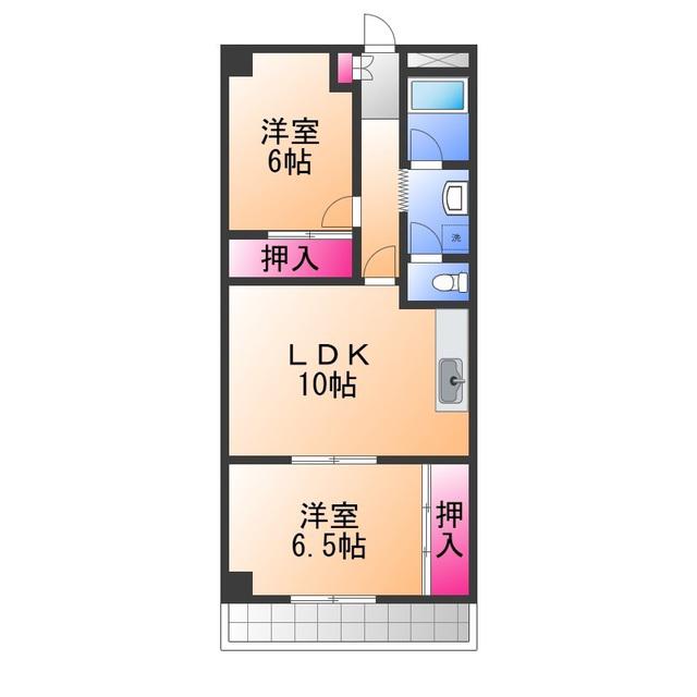 サンヒルズ光明池(2LDK/1階)の間取り写真
