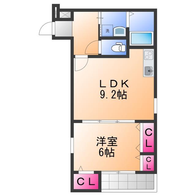 フジパレス泉佐野駅西Ⅰ番館(1LDK/3階)の間取り写真