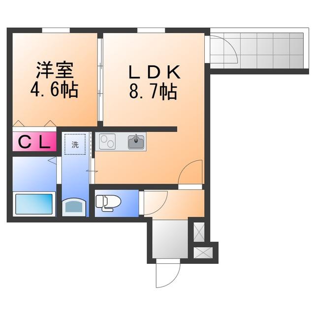 フジパレス泉佐野駅西Ⅰ番館(1LDK/3階)の間取り写真