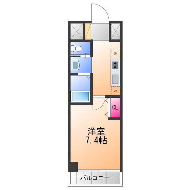 OLIVE PALACE(ワンルーム/4階)の間取り写真