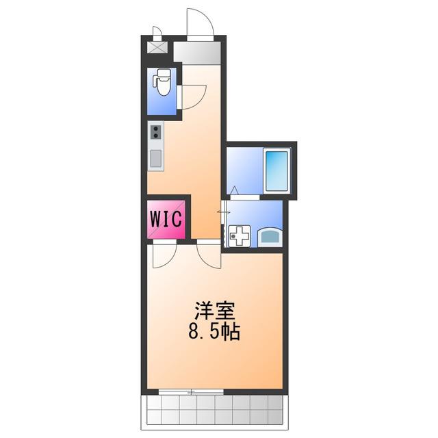 フジパレス日根野2(1K/1階)の間取り写真