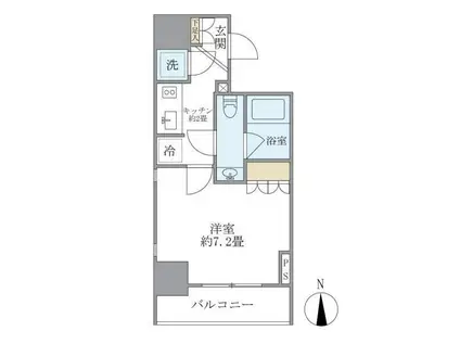 KDXレジデンス神田(1K/6階)の間取り写真