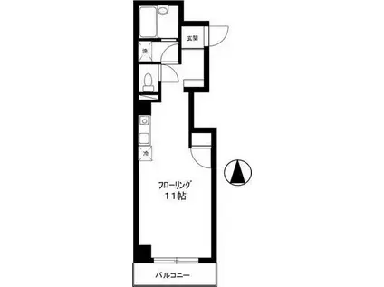 スプレンダーパレス(ワンルーム/3階)の間取り写真