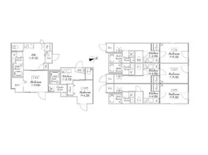 エリタージュ(1K/3階)の間取り写真