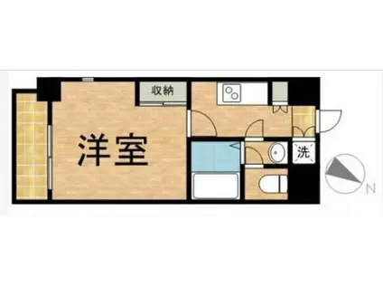 メゾン・ド・ヴィレ 日本橋浜町(1K/2階)の間取り写真