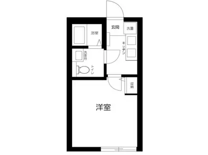 クレシア青戸(1K/1階)の間取り写真