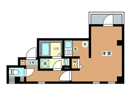 RIENROHMANSION(1K/5階)の間取り写真