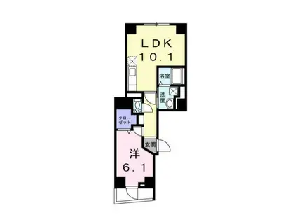 チアーズ千駄木(1LDK/3階)の間取り写真