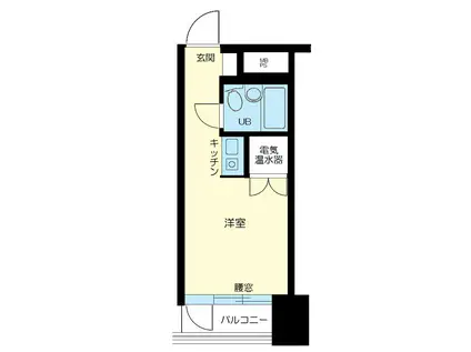 ラフィネお茶の水(ワンルーム/4階)の間取り写真