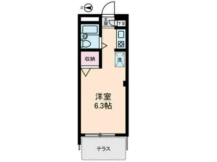 CASA DE ROSA(ワンルーム/1階)の間取り写真