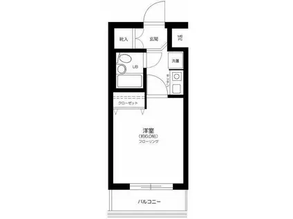 ライオンズマンション錦糸町第8(1K/10階)の間取り写真