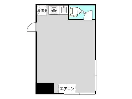 マンション岡(ワンルーム/5階)の間取り写真