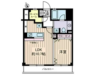 いずみマンション(1SLDK/2階)の間取り写真