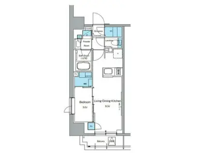 ルフォンプログレ上野御徒町(1LDK/3階)の間取り写真