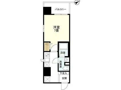 リバーレ浅草駒形(1K/5階)の間取り写真