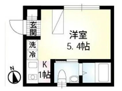 リシェス北千住(1K/1階)の間取り写真