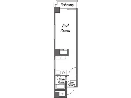 ユーコート新御徒町(1K/7階)の間取り写真